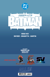 PRE-ORDER Absolute Batman #21 - RACHTA LIN Trade & Virgin Foil Combo!