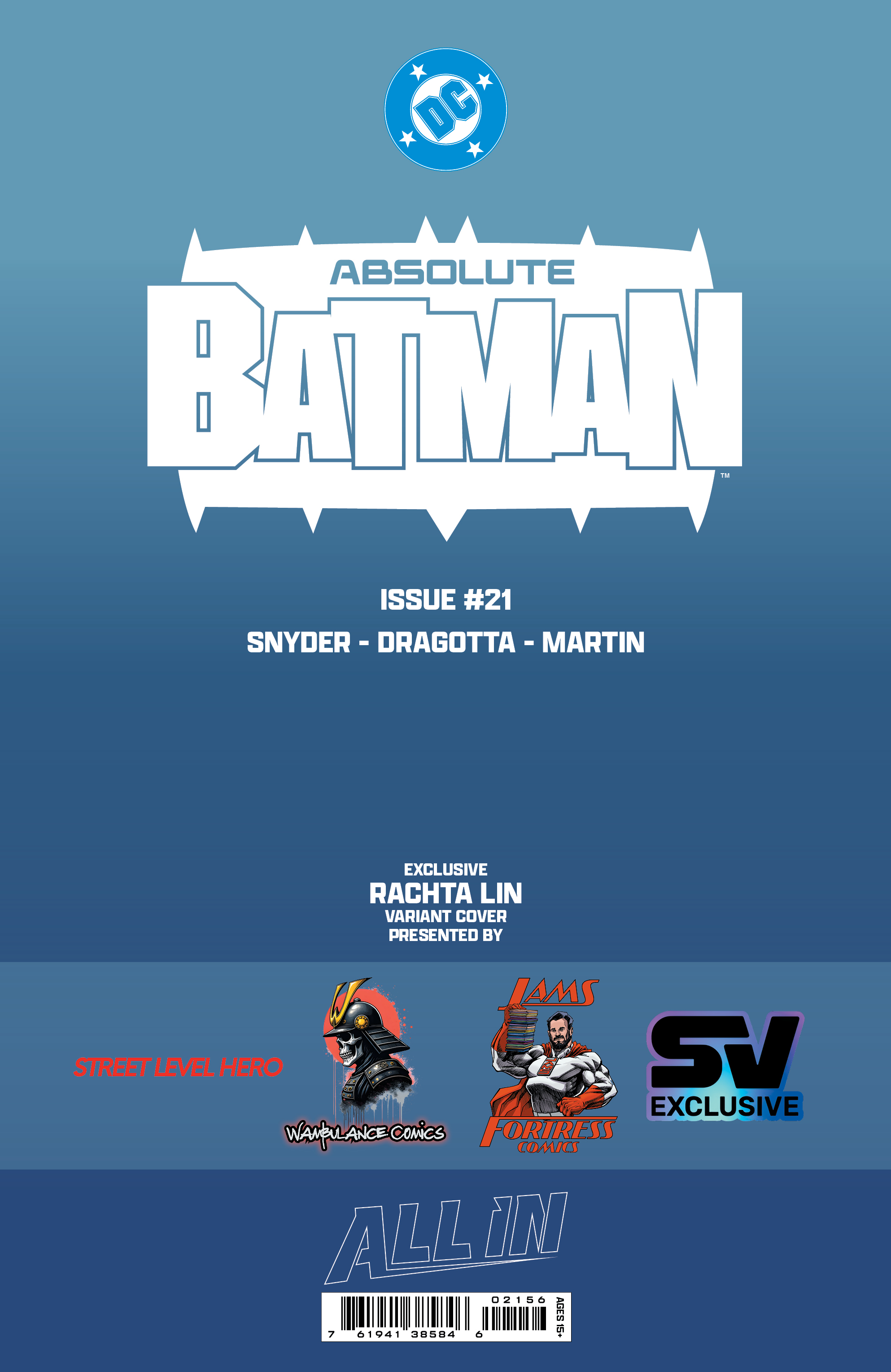 PRE-ORDER Absolute Batman #21 - RACHTA LIN Trade & Virgin Foil Combo!